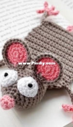 Supergurumi - Jonas Matthies - Mouse Bookmark - Book Mouse - Free