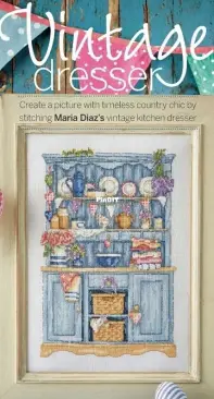 Vintage Dresser by Maria Diaz from Cross Stitch Collection 244 PCS + XSD