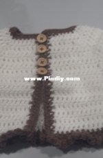 Top Down Baby Cardi with Frills