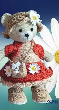 Christmas Teddy Bear Sweater pattern by Irina Ferrer (Davydova)