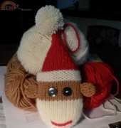 Christmas Monkey Ornament II