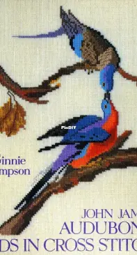 Audubon Birds in Cross Stitch by Ginnie Thompson - 1982 and 1993 - English and Dutch