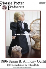 Flossie Potter - Susan B Anthony Outfit for 18" Dolls