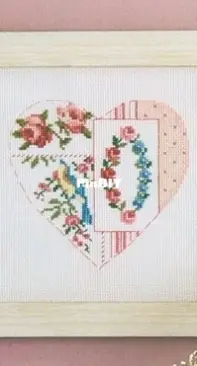 DMC BK 1074 Heart with the Blue Bird PCS