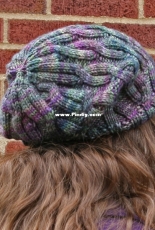 Mod Cables Slouchy Hat by Jeanne Stevenson-Free