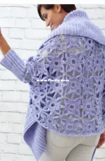 Yarinspirations - Marly Bird - Granny Lace Crochet Cardian - Free