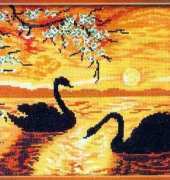 Charivna Mit 2000 - Swans Sunset