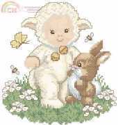 Ellen Maurer Stroh EMS Animal Babies - Lamb (Sheep) Baby PCS