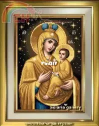 Solaria Gallery - Golden Tikhvin Theotokos by Stoyanka M. Ivanova xsd