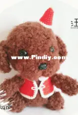 Jinse Sun- Poodle in Christmas coat - Chinese