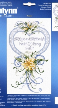 Janlynn 056-0200 Cherished Wedding Heart by Ursula Michael XSD