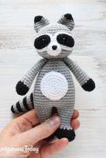 Amigurumi Today - Unknown Designer - Cuddle me Raccoon Amigurumi Pattern - Free