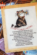 Nine Lives by Margaret Sherry from Cross Stitcher UK 151
