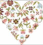 DMC Natural Hearts  - Flowers Heart