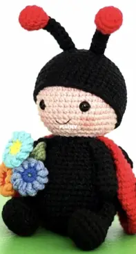 Oxanami - Оксана Закора - Ladybug crochet pattern - English