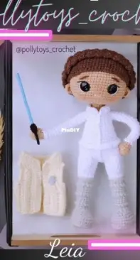 Pollytoys crochet - Dasha (Daria Lobacheva) - Leia - English - Spanish