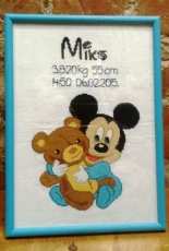 Baby birth announcement for Miks