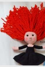 nisamla red hair doll