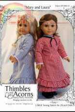 Thimbles and Acorns-#1880-01E-Mary and Laura for 18"inch Doll