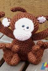 Chord Clan Designs - Jordanna Chord - Hugs Amigurumi Monkey Crochet Pattern - Free