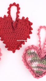 Red Heart - Red Heart Design Team - WR1742 - Sweet Heart Sachet - Free