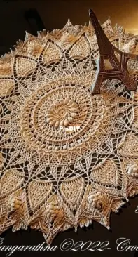 Crochet Shelters - Gangarathna Bhat - Pranavi Doily - English and Russian