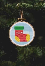Daily Cross Stitch - Xmas Ornaments Stocking