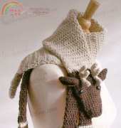 Bees knees knitting- Reindeer Scarf