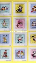 2009 Calendar by Margaret Sherry from Cross Stitcher 205 XSD