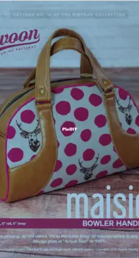 Swoon Sewing Patterns - Maisie Bowler Handbag