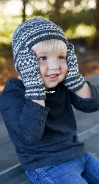 Sled Run Mittens + Hat by Mary O'Shea-Free