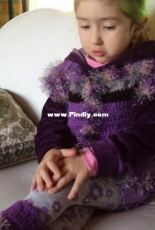 lilac baby vest