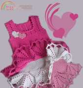 Unknown designer - Valentine dress for little girls - Free