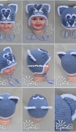 LimaGi - Marina Trikoz - Jeans Cat Hat - Марина Трикоз - Шапочка Джинсокотик - Russian
