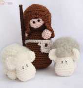 Woolytoons Nativy Set - Shepherd & his Sheep