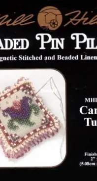 Mill Hill Beaded Pin Pillow MHBPP5 Cameo Tulip