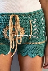 CozyCreativeCrochet - Heather Cummings - The Lace Shorts