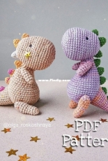 Ro Crochet Designs - Olga Roskoshnaya - Dinosaur - English