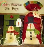 The Whole Country Caboodle-Free Holiday Snowman Gift Bags