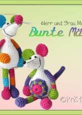 Kristinas Art - Kristina Lehne - Mr and Mrs colorful Mouse - German