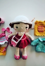 Amigurumi doll and clothes