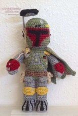 12.5" Tall Star Wars Boba Fett Doll PATTERN by Pawfect Gifts