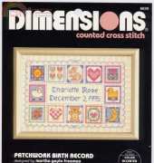Dimensions 6639 - Patchwork Birth Record