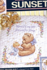 Dimensions Sunset 13088 - Sweet Prayer Quilt Stamped Cross Stitch