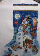 Dimensions Snowman & Friends Stocking 08839