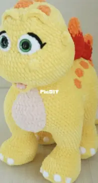 Evgenia knitted toys - Evgenia Gavrilova - Евгения Гаврилова - Stegosaurus -  Стегозавр - Russian