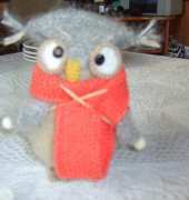 Owl Henriette /knitting scarf/