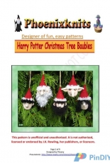 Harry Potter Christmas Tree Baubles by Phoenixknits