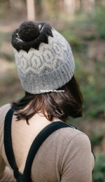 Smurf grey hat by Natalia Gaman