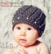 Posh Patterns -  Tammy Flores - Spiral Rib Shell Beanie